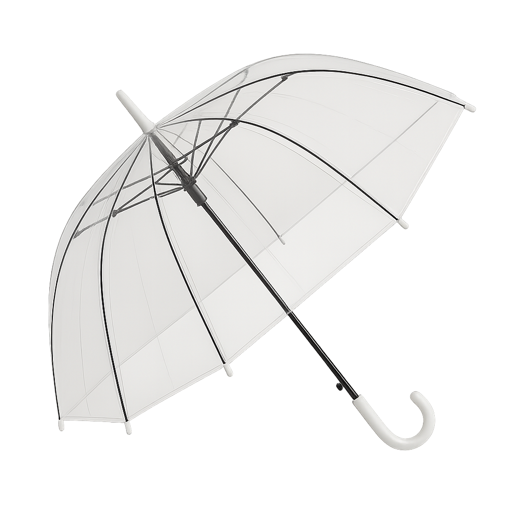 Miniatura 2 de Sombrilla Transparente Tipo Hongo N16